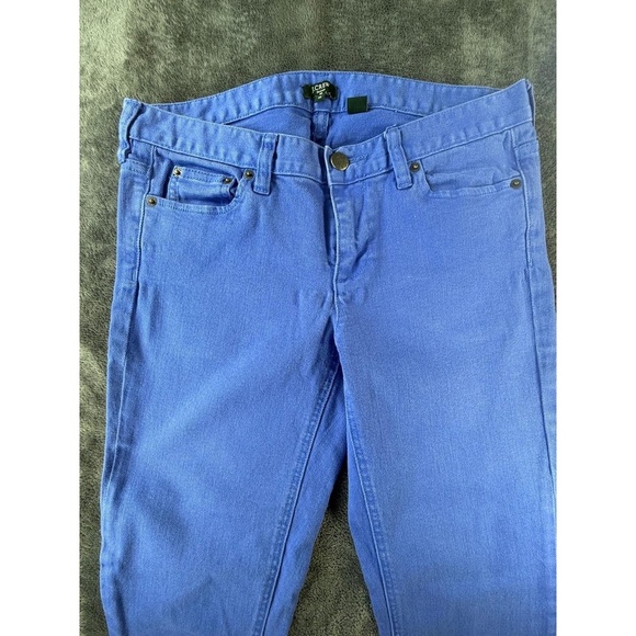 J.CREW Pants Womens Size 30 Periwinkle Blue Denim jeans Stretch Casual Chic - Picture 2 of 7